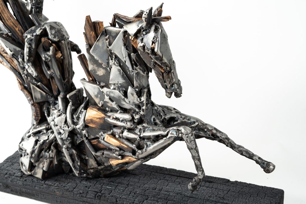Simon Boisliveau - Sculpture Cheval de feu Simon Boisliveau - Sculpture Cheval de Feu