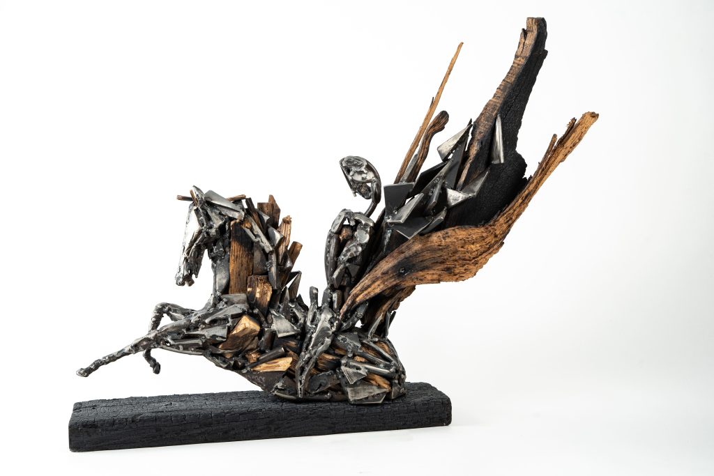 Simon Boisliveau - Sculpture Cheval de feu Simon Boisliveau - Sculpture Cheval de Feu