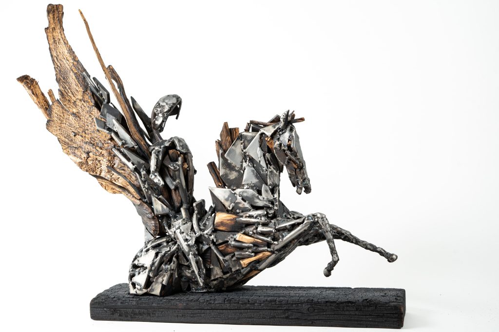 Simon Boisliveau - Sculpture Cheval de feu Simon Boisliveau - Sculpture Cheval de Feu