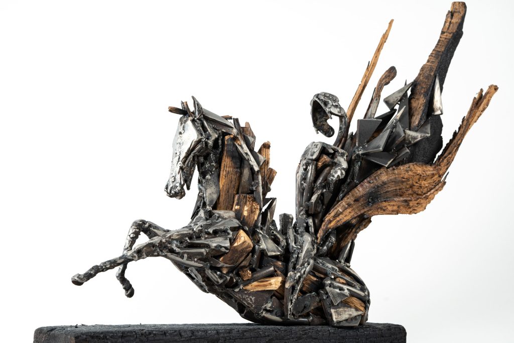 Simon Boisliveau - Sculpture Cheval de feu Simon Boisliveau - Sculpture Cheval de Feu